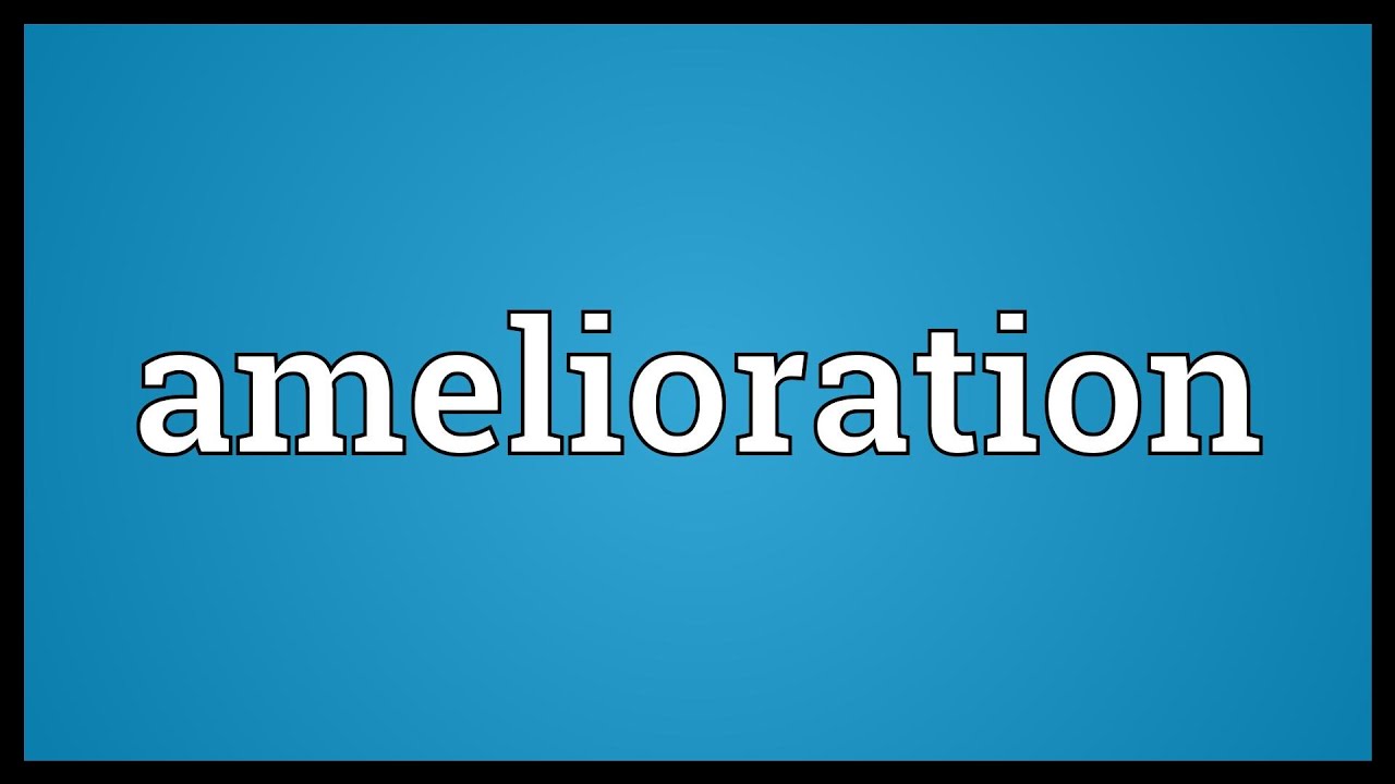 Amelioration Meaning