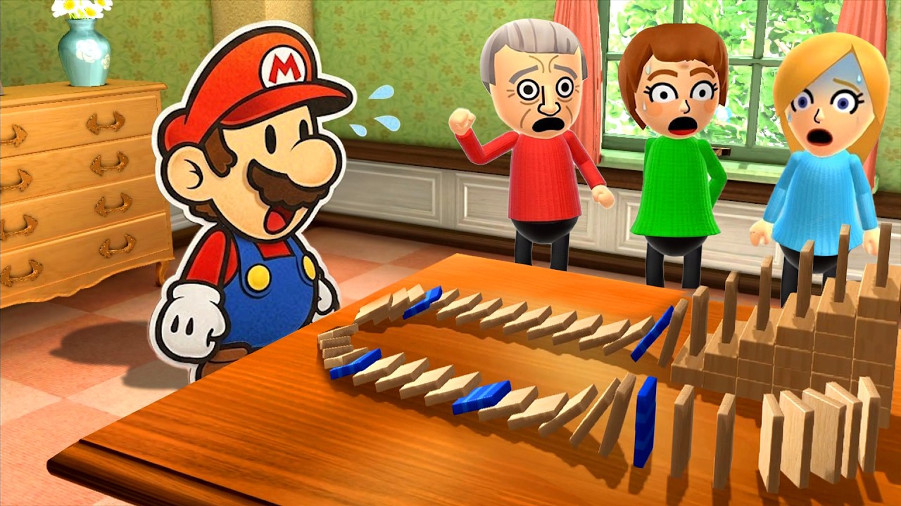 Wii Party U Minigames Gameplay – Paper Mario Vs Joost Vs Susie Vs Rie (Hardest Difficulty)