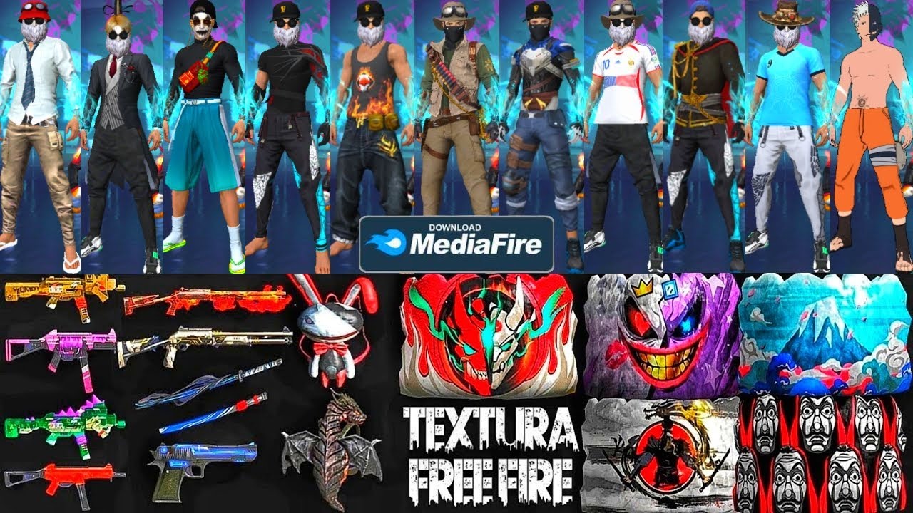 ANTI BAN‼️PACK DE TEXTURA FREE FIRE INSTAPLAYER 2D ATUALIZADO PEGANDO NA NOVA ATUALIZA&Ccedil;&Atilde;O E NO SUAVE