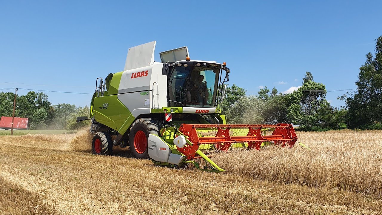 Jęczmienne żniwa 2020\ Claas Tucano 420