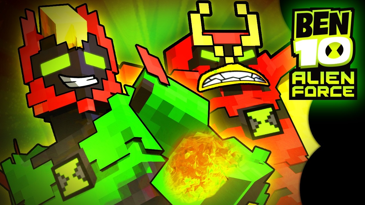 Jetray & Swampfire! Aeroflame Alien Evo Addon (Minecraft Ben 10)