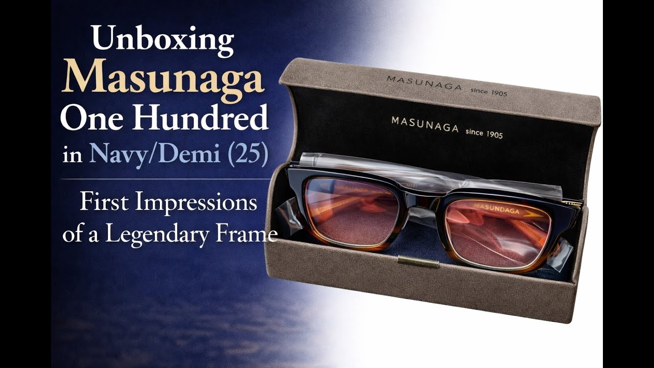 Unboxing Masunaga One Hundred in Navy/Demi (25) | First Impressions of a Legendary Frame