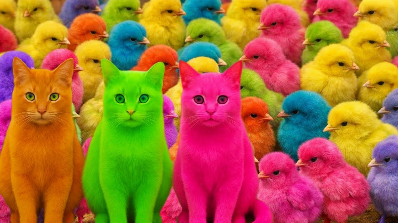 Tangkap Ayam Lucu, ayam warna warni, ayam rainbow, kelinci lucu, bebek lucu, ikan koi, Hewan Lucu