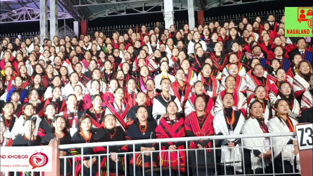 Over 700 member KBPF Combined Choir @Nagaland United crusade led Choir Master Vimezo Iralu