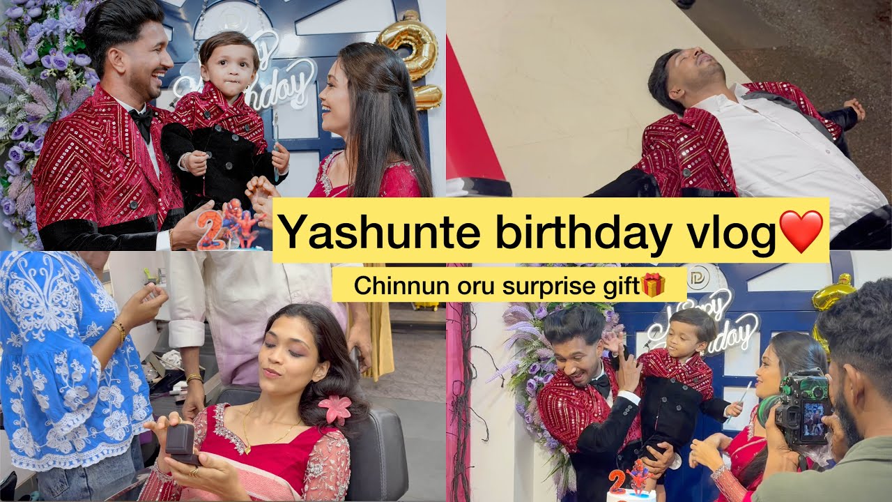 Yashuttante birthday vlog❤️ chinnun kitty oru surprise gift🥺