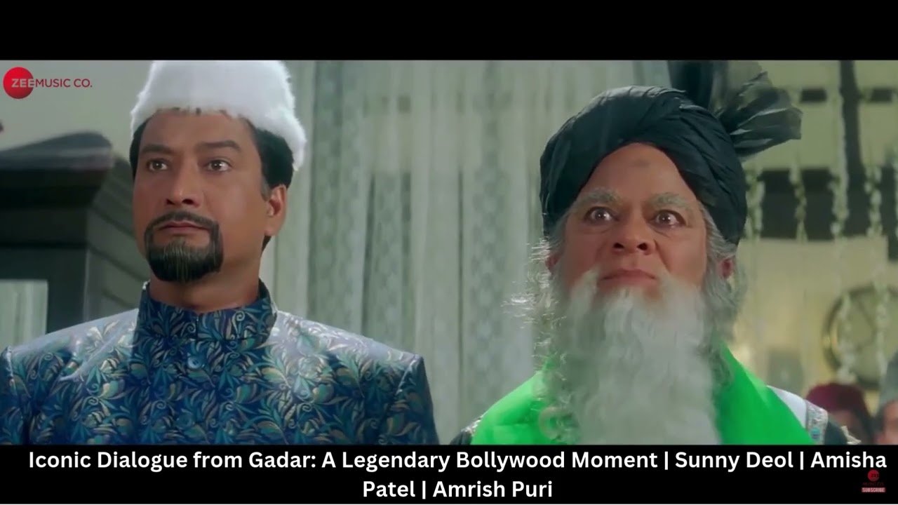 Iconic Dialogue from Gadar A Legendary Bollywood Moment  Sunny Deol  Amisha Patel  Amrish Puri
