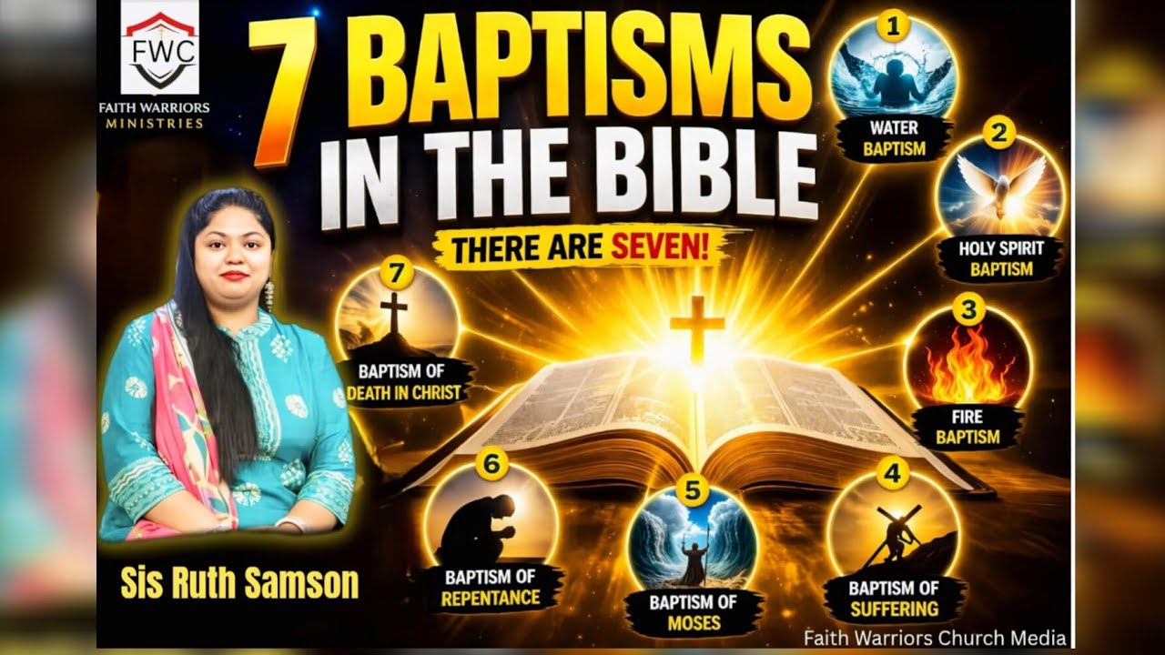 ✨✨ BAPTISM STUDY -PART 3✨✨ Seven kinds of baptisms in the HOLY BIBLE #sermon #jesus #baptism 