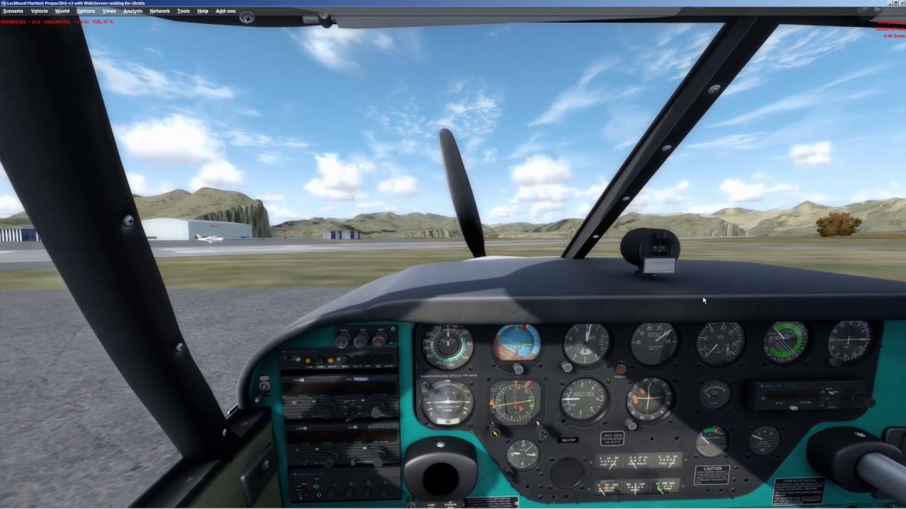 Prepar3D [P3D v3.4]  | A2A | Piper COMANCHE 250 | полет по VOR и NDB | PADU - PACD