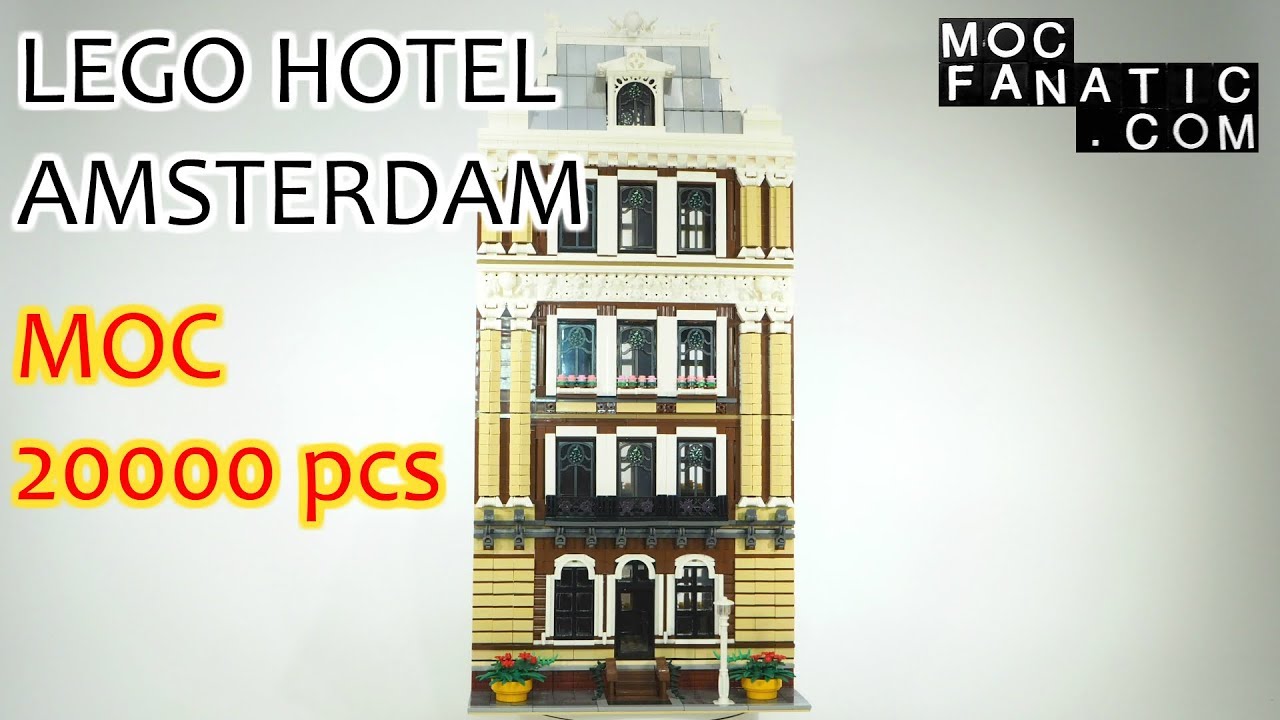 LEGO Hotel Amsterdam Custom Modular Building MOC 20000 pcs (in progress, part 1)