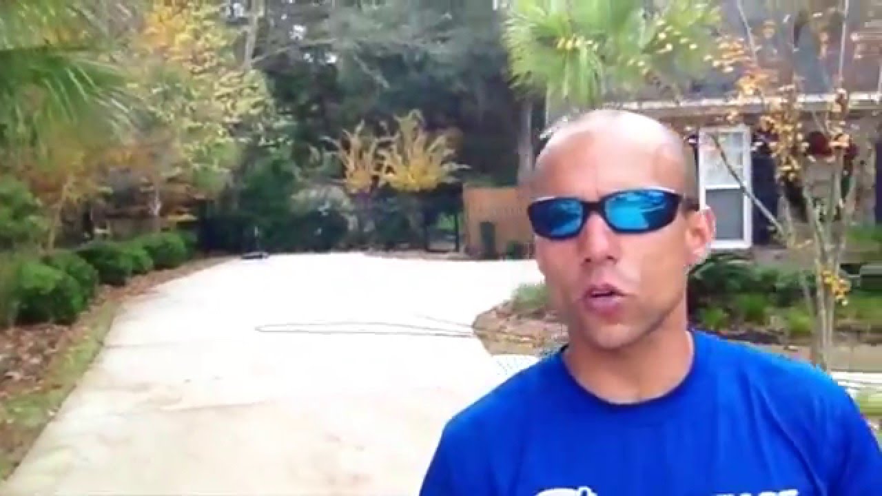 How To Clean Leaf & Acorn Stains On Concrete Driveway | Pressure Washer TV | Vlog # 2