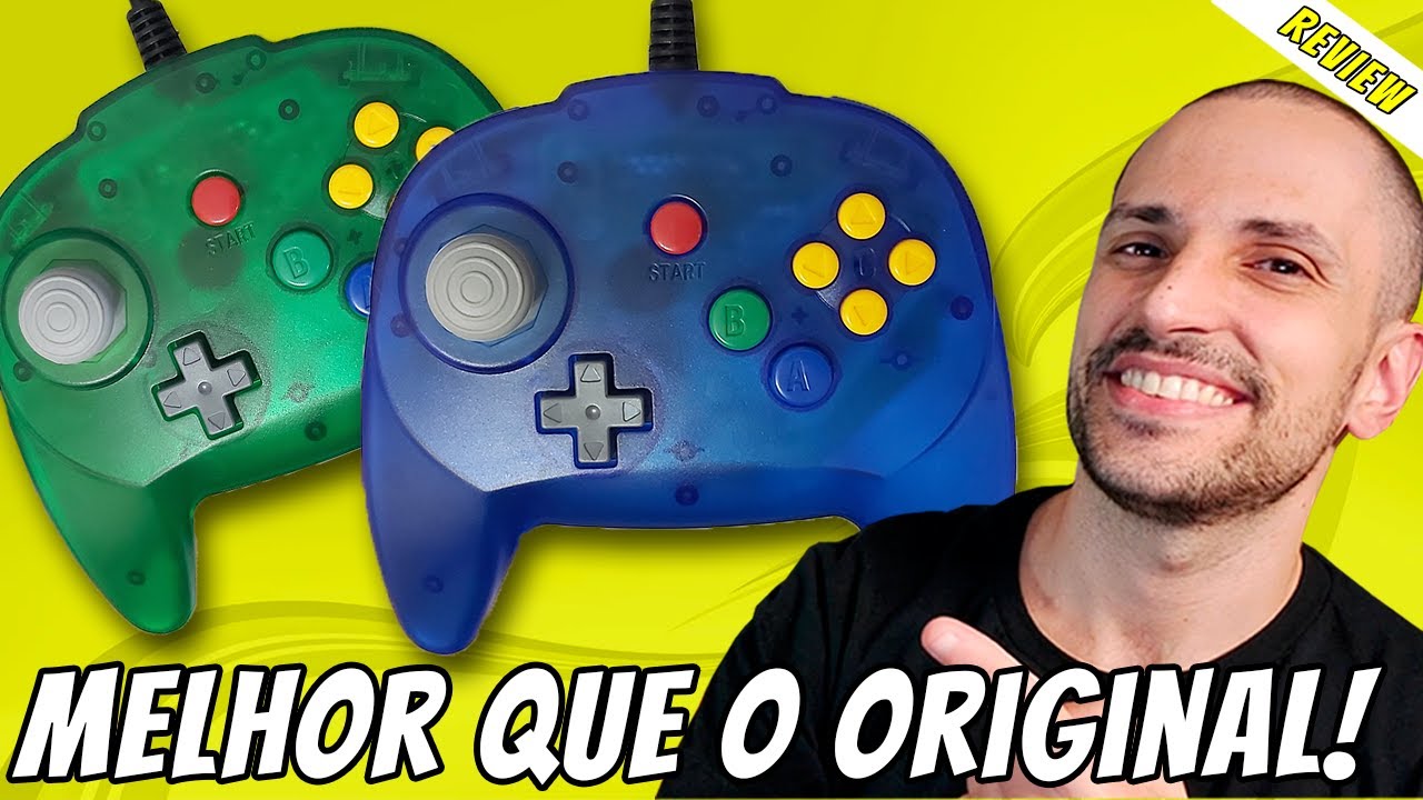 Review controle Nintendo 64 bom e barato do Aliexpress: alternativa barata do Brawler 64 (N64)