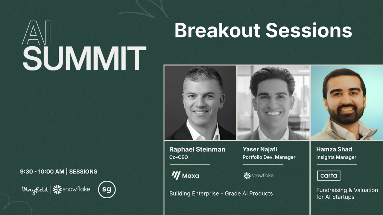 Breakout Session: Fundraising & Valuation for AI Startups