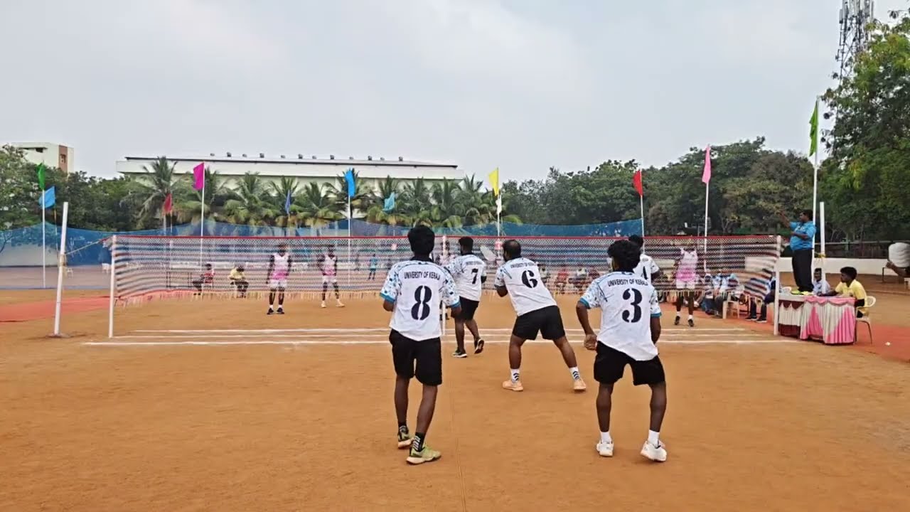 All India inter University ball badminton championship -2026liv match simhapuri University toKerala 