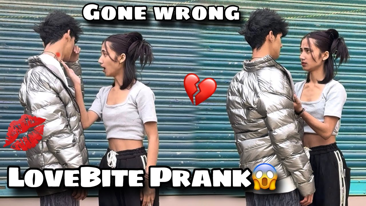 LOVE BITE💋Prank on SHIZU🥰| GONE WRONG😭💔| Ronit K Fam