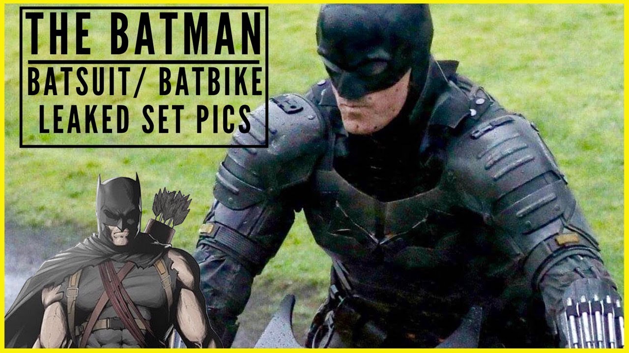 The Batman- Leaked Set Pics of Pattinson Batsuit & Batbike