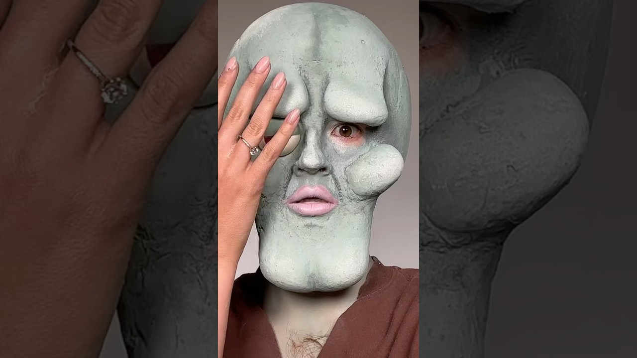 Handsome squidward makeup