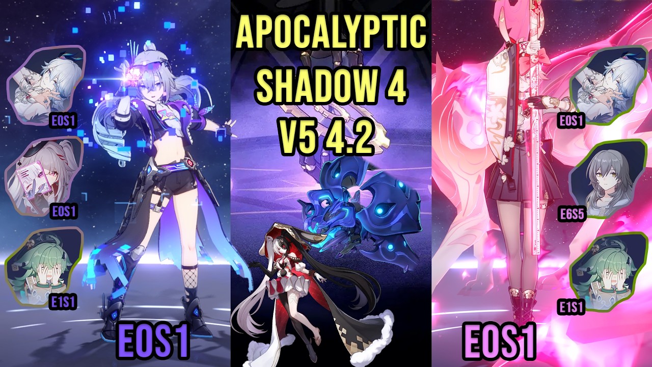 Apocalyptic Shadow 4.2 V5 | E0S1 Silver Wolf Lv.999 | E0S1 Evanescia | Honkai: Star Rail Showcase