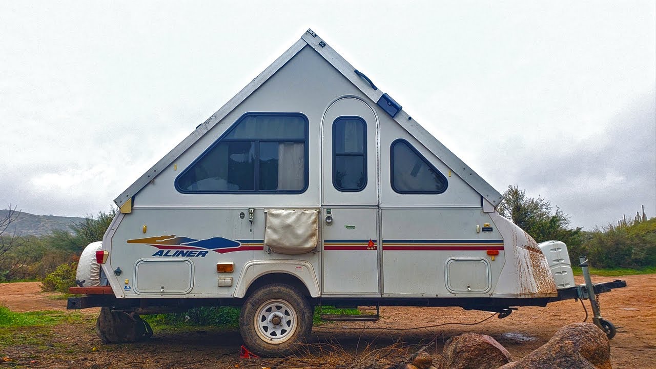 My New Home on Wheels - Aliner Hard Side Pop Up A Frame Camper Trailer Walk Through