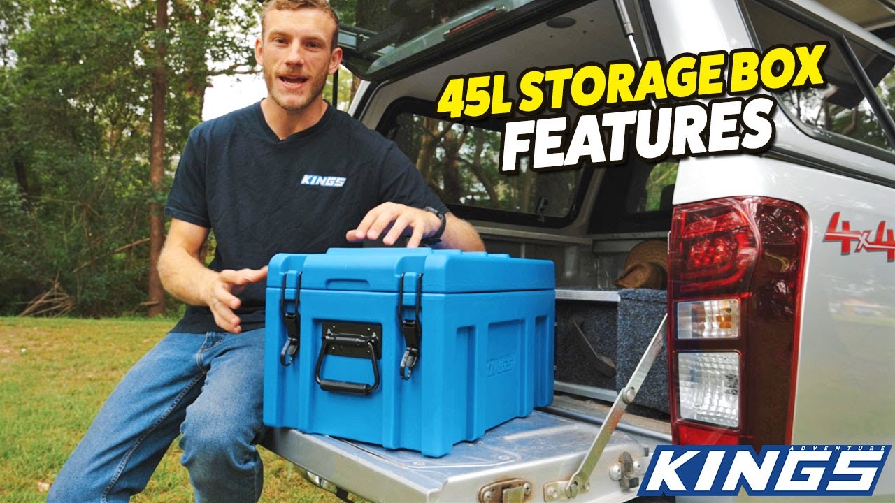 Adventure Kings 45L Front opening Storage Box Features