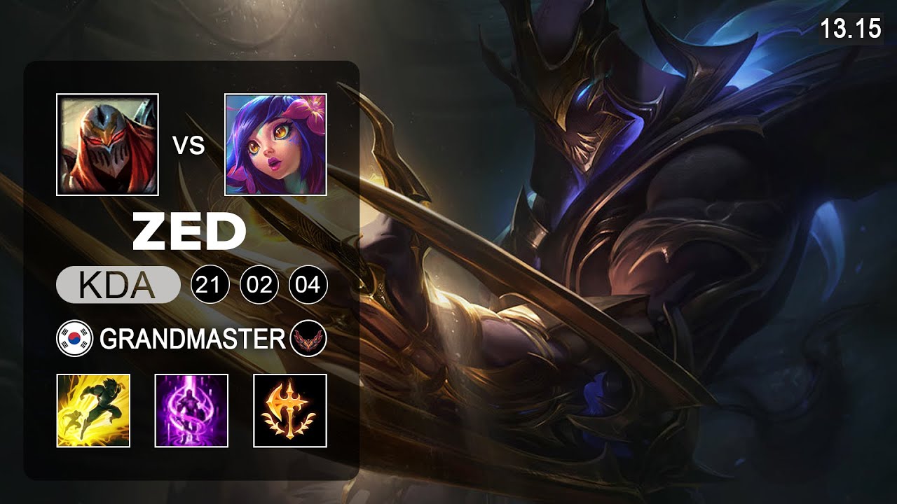 Zed vs Neeko Mid - KR Grandmaster - Patch 13.15 Season 13