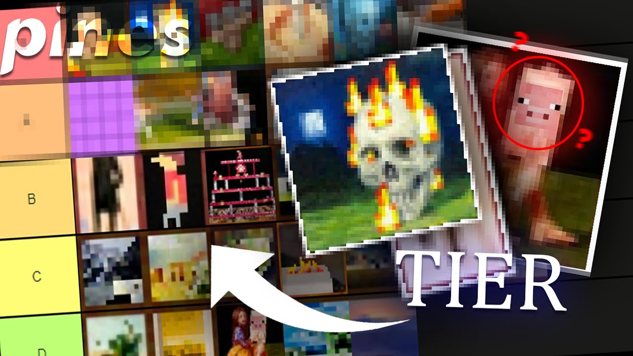 Tier list de TODOS OS QUADROS DO MINECRAFT   - Peter Pines
