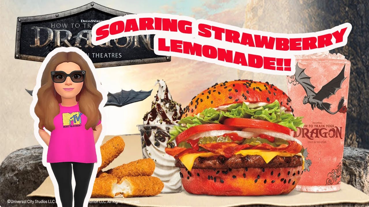 Burger King And How to Train Your Dragon: Soaring Strawberry Lemonade Taste Test!