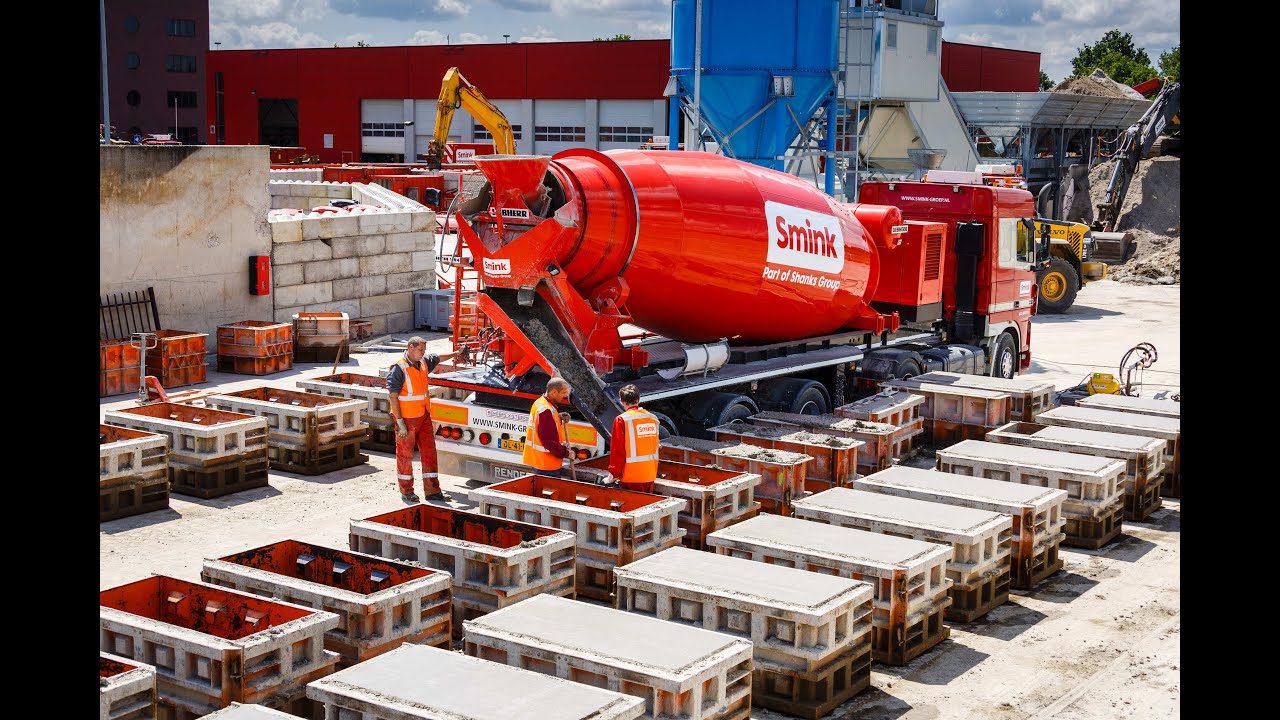 Betonblokken productie Smink Groep