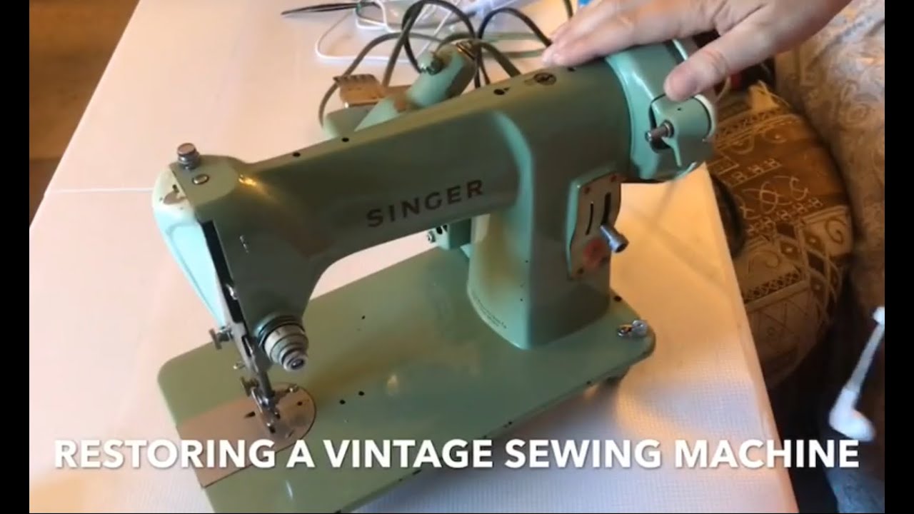 Clean and restore a vintage sewing machine pt 1 bobbin area