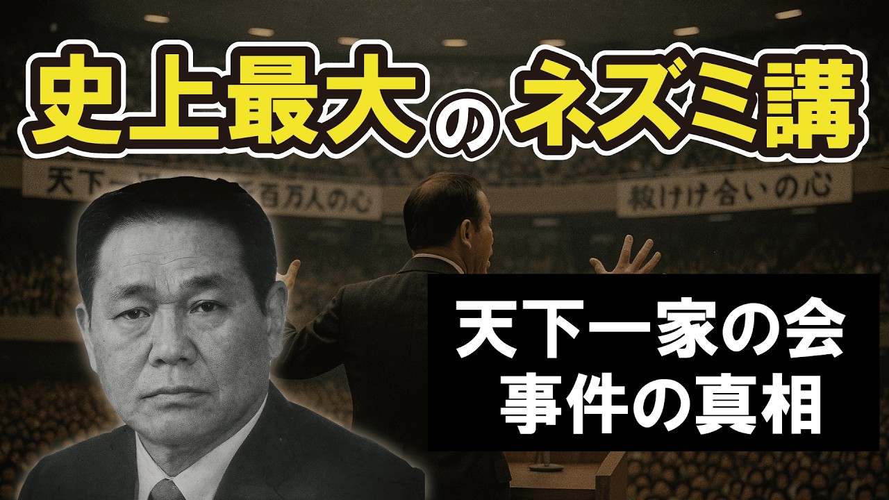 史上最大のネズミ講事件！天下一家の会とは何だったのか