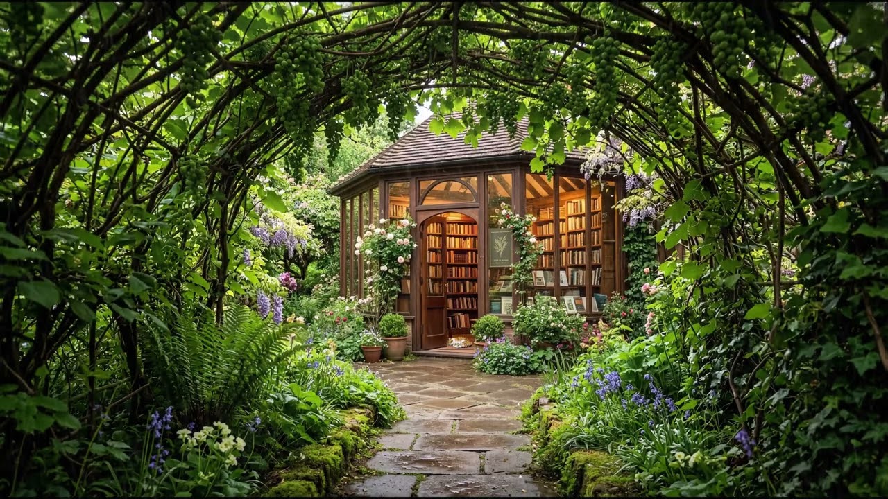 Study Piano | Rainy Secret Garden Bookstore