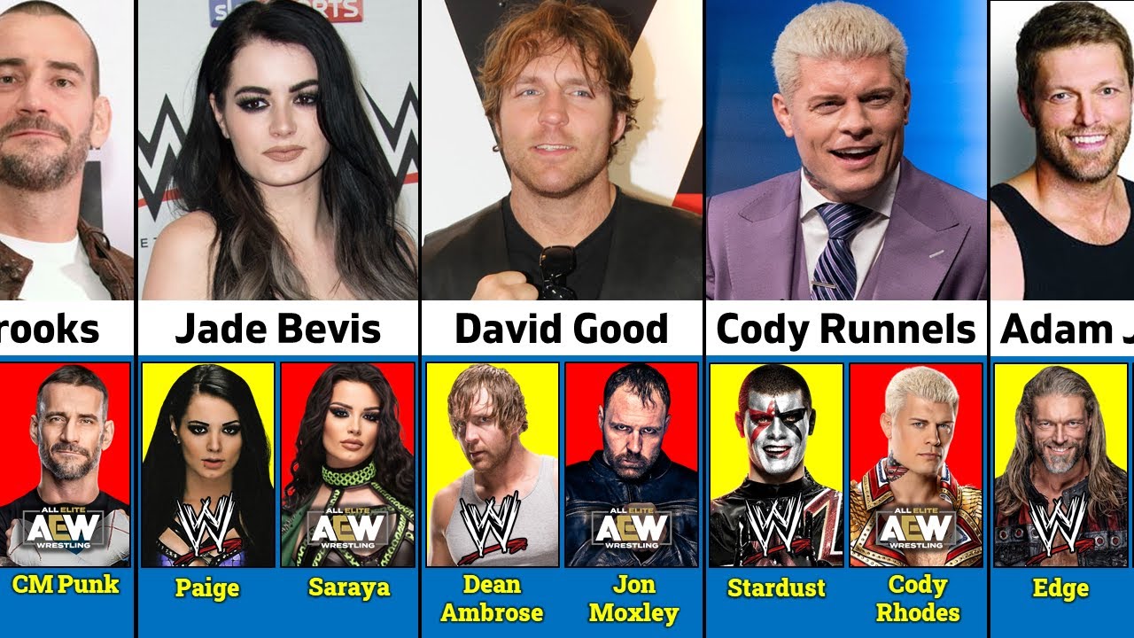 Wrestlers Who Worked in WWE and AEW And Their Real Names