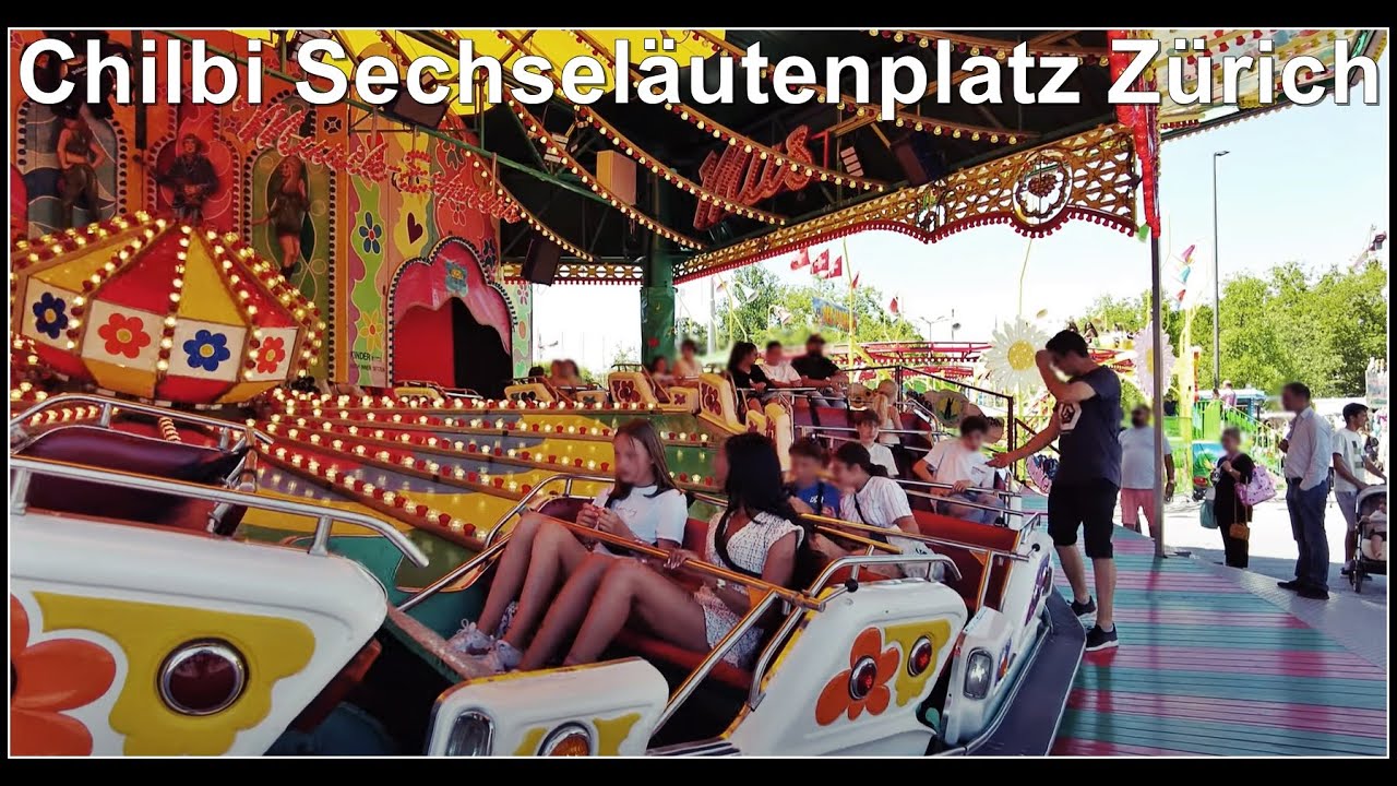 Kleine Chilbi (Kirmes) auf dem Sechseläutenplatz in Zürich, Stadt Zürich, Schweiz 2022