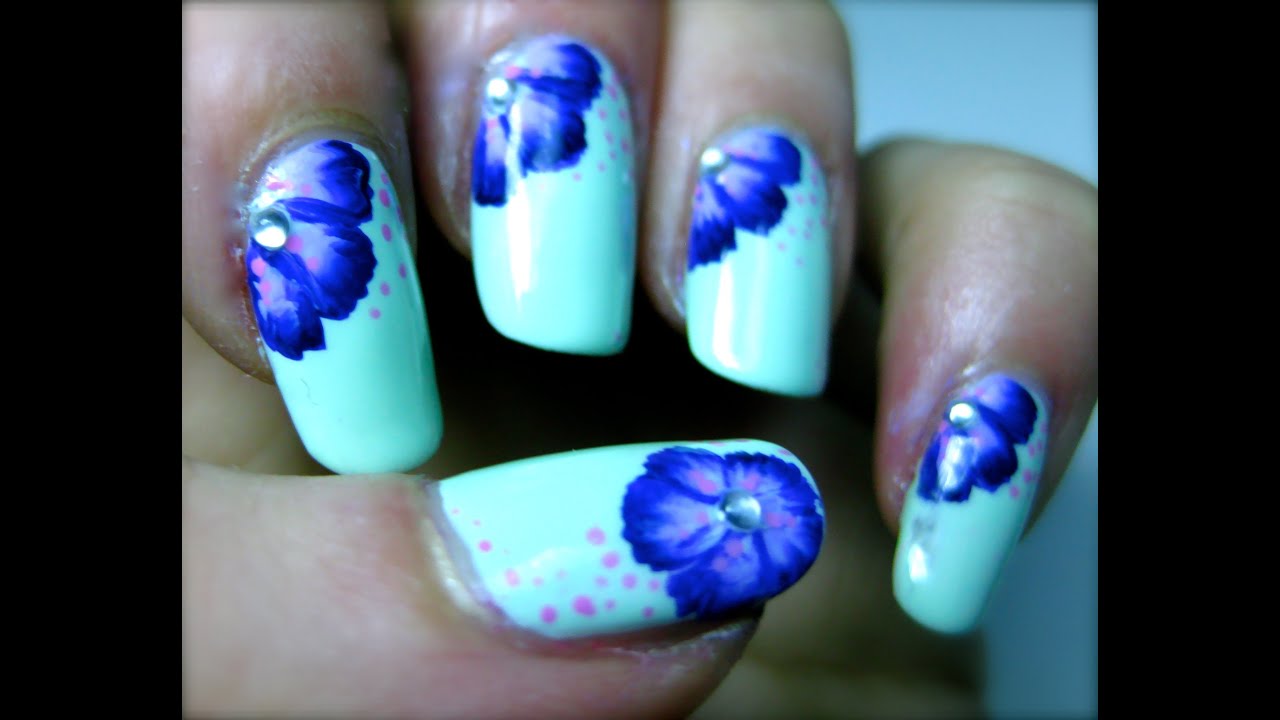 Fiore ViolaLilla Nail Art Tutorial