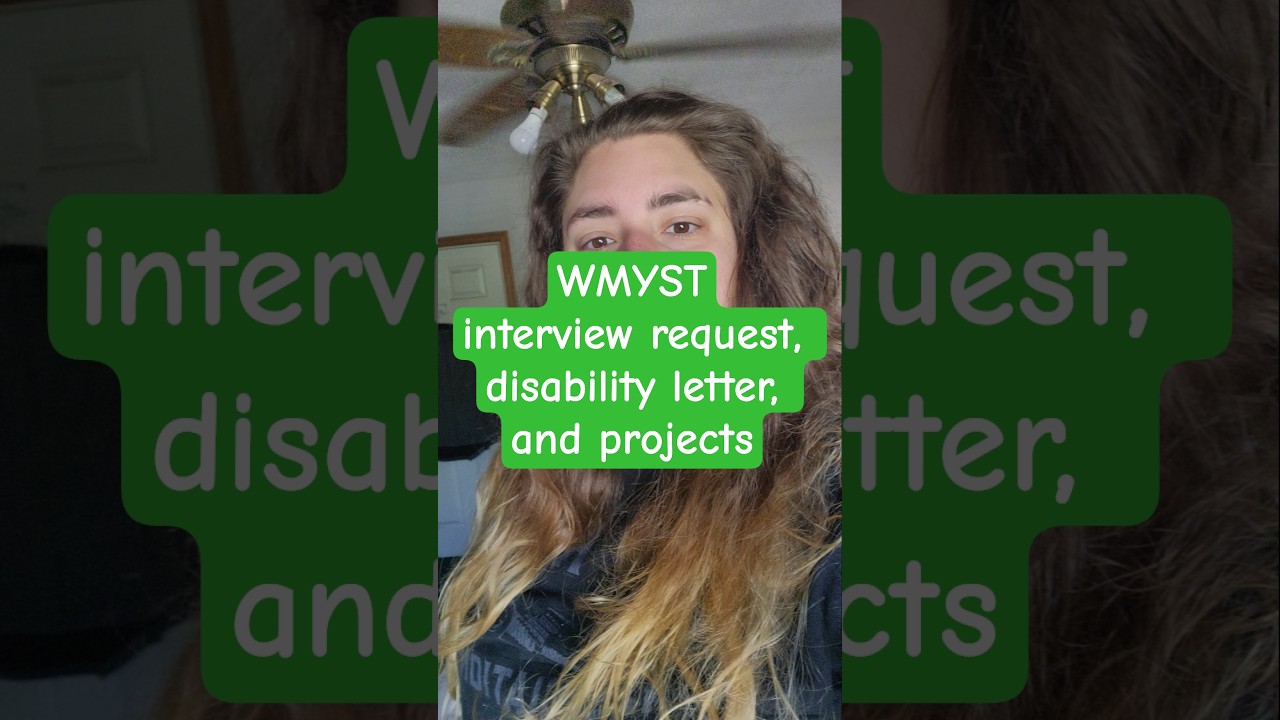 what made you smile today? #interview  request, #disability letter,& #projects #wmyst