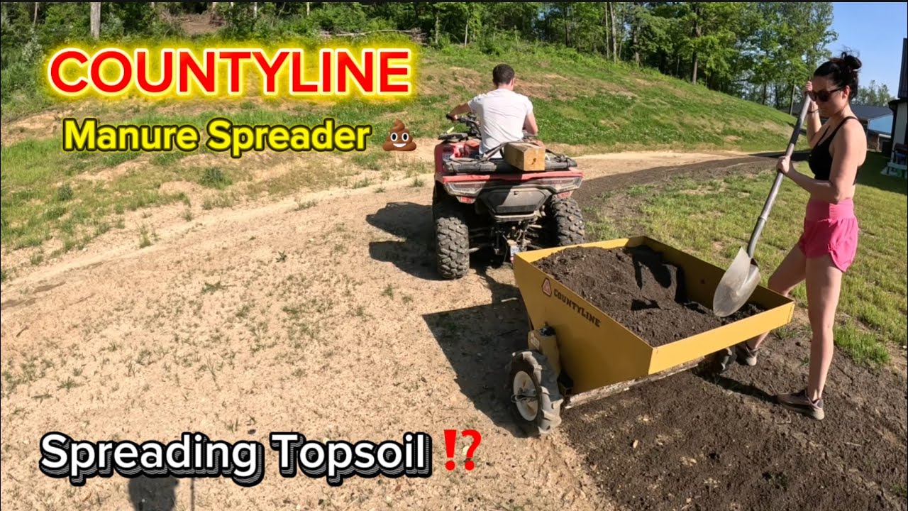 COUNTY-LINE Mini Manure spreader Used for Topsoil -will it work?