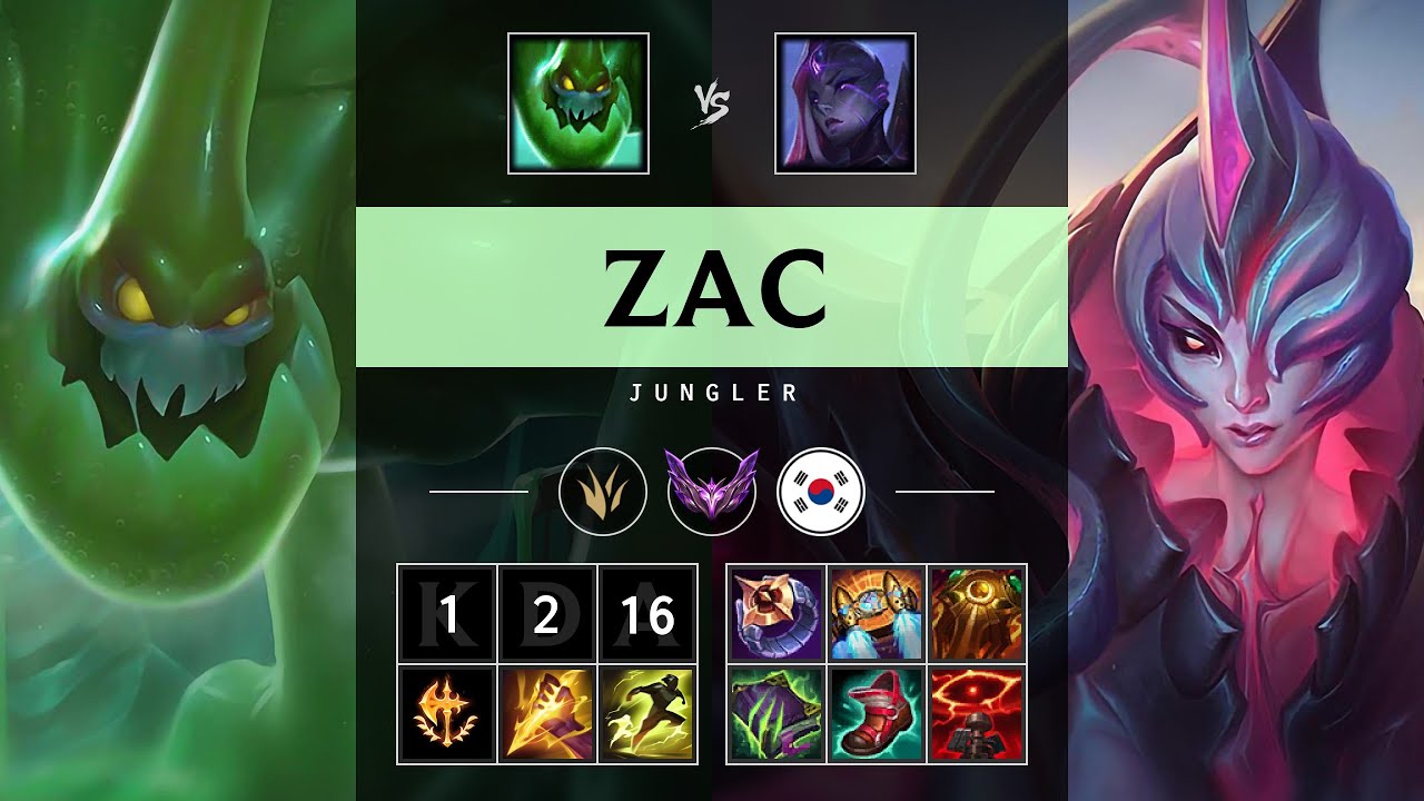 Zac Jungle vs Bel'Veth - KR Master Patch 25.10