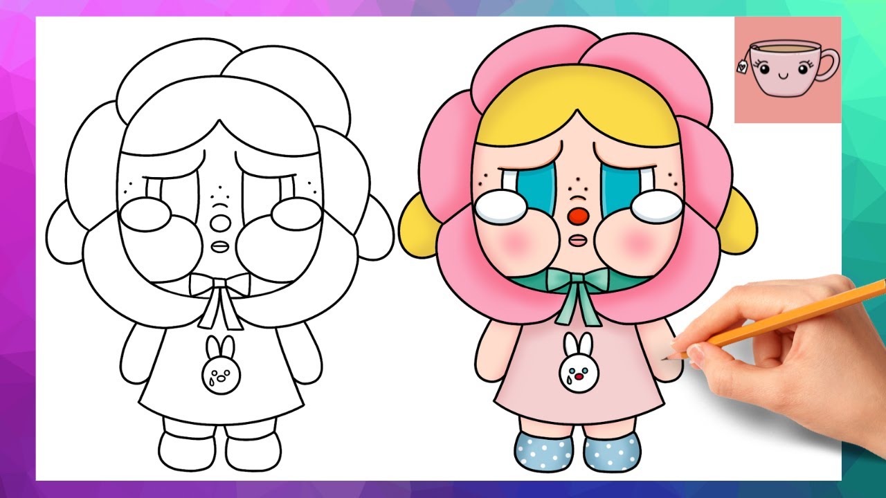 How To Draw Crybaby - Sad Club - Pop Mart | Drawing Tutorial