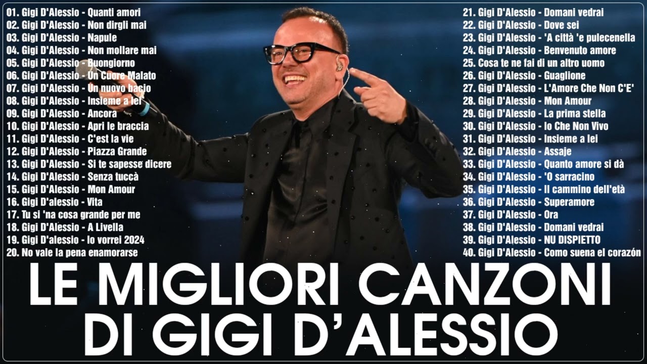 Le migliori canzoni di Gigi D'Alessio - Il Meglio dei Gigi D'Alessio - Best of Gigi D'Alessio live