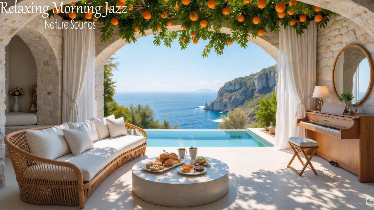 Beach & Bossa Nova Jazz 🎷 Relaxing Morning Jazz 🌊 Ocean Breeze Music for Good Mood