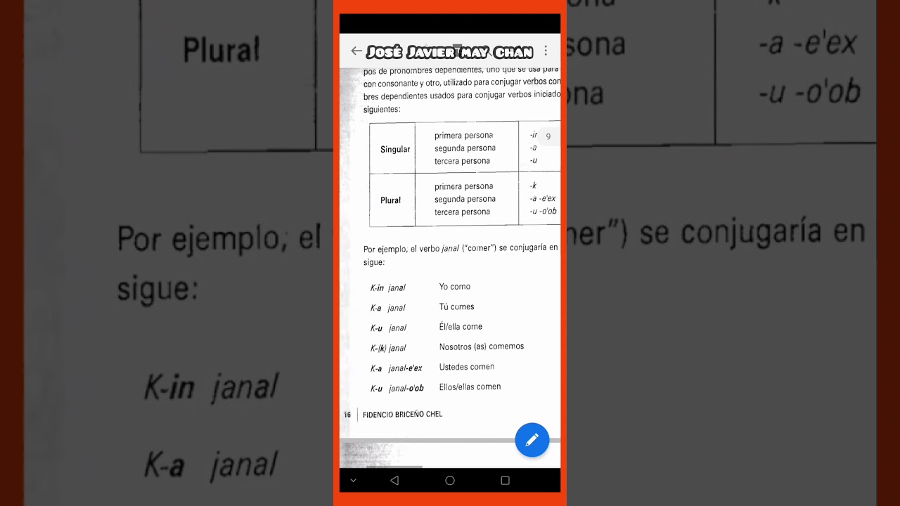 Los pronombres independientes, dependientes y sufijados - Lengua Maya