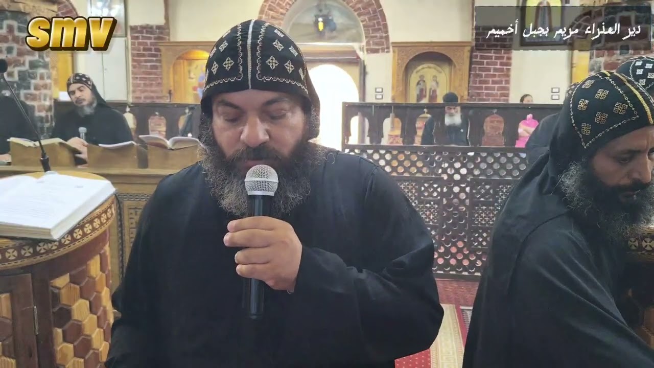 الجزء الأول من رسامة خمسة رهبان فى ديري العذراء والملاك بجبل أخميم 