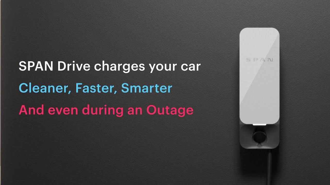 Charge your EV with SPAN Drive: Smart. Fast. Nothing else like it.