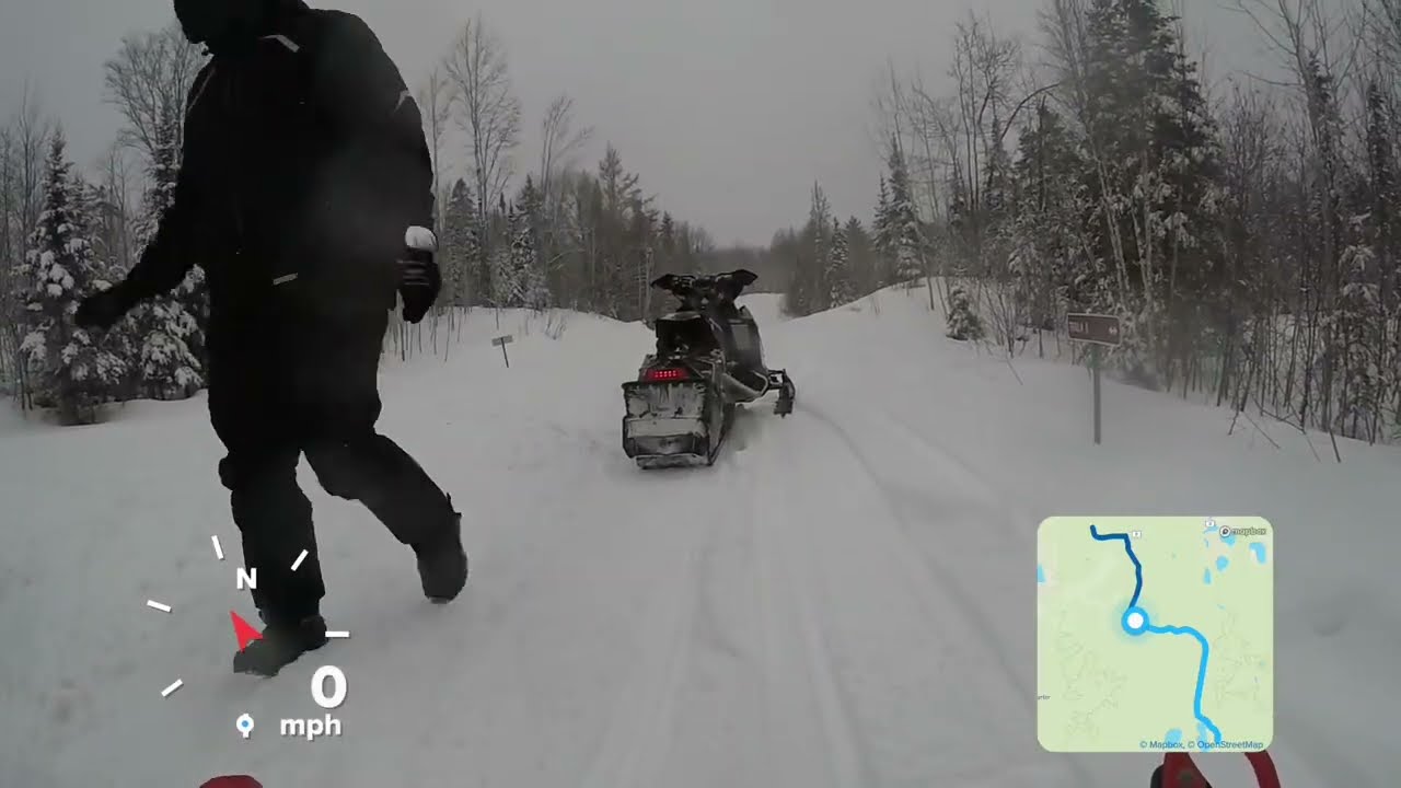 Snowmobiling Manitowish Waters Wisconsin February 2026 