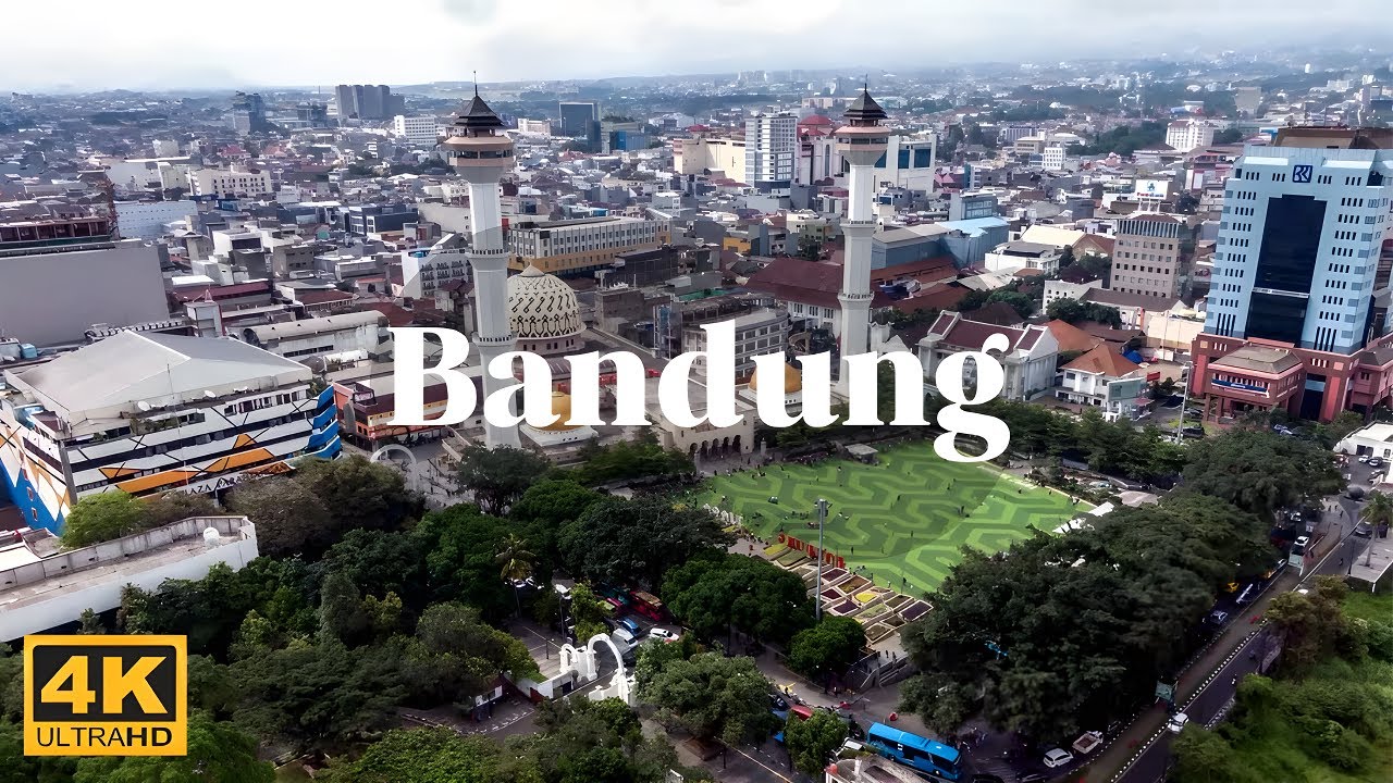 Experience the BEST Aerial Views of Bandung Indonesia in 4K!