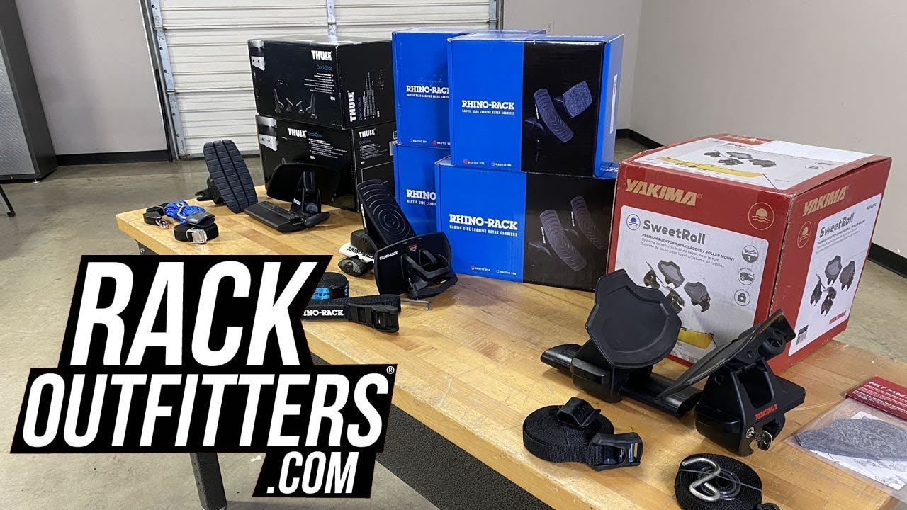 Yakima vs Thule vs Rhino-Rack Horizontal Kayak Carriers: DockGlide, Nautic, SweetRoll
