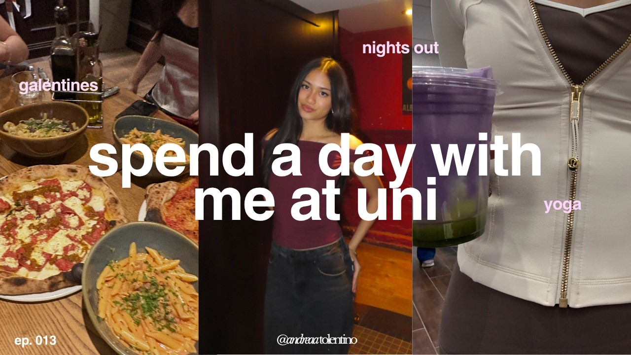 fun days in my life at uni | yoga, pottery, nights out & galentines