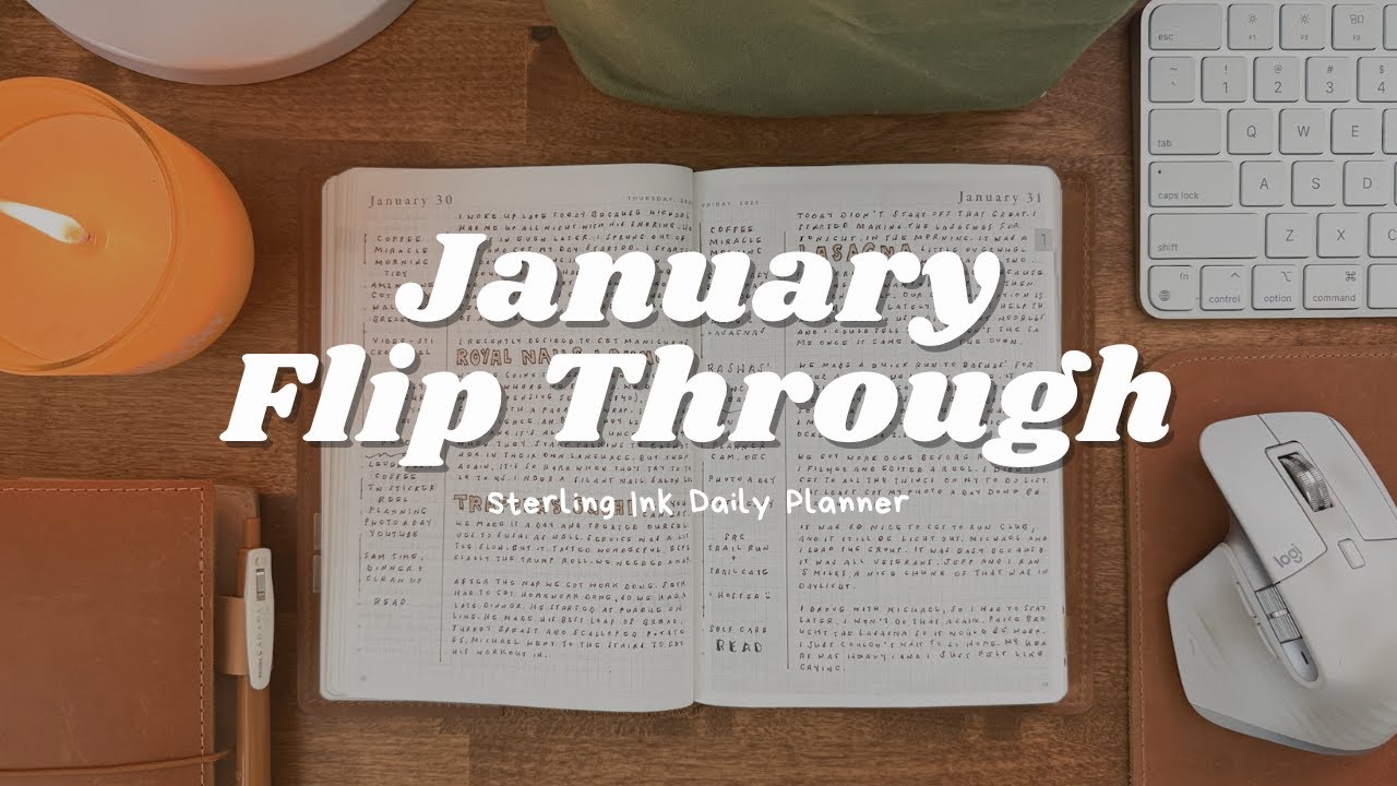 January Flip-Through: Sterling Ink Daily Planner