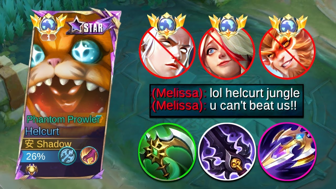 HELCURT JUNGLE WITH ATTACK SPEED HACK BUILD IS REALLY HACK!! (broken 101%)