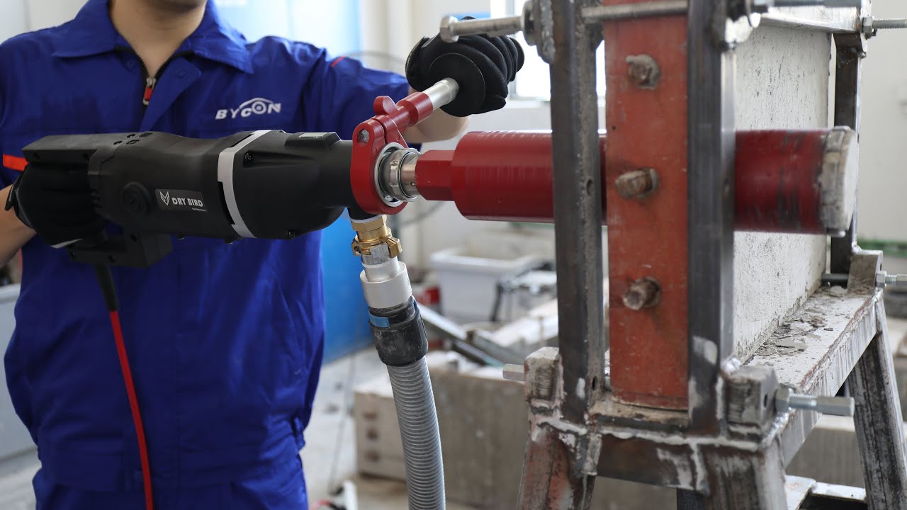 BYCON Revolutionary Micro-Percussion Diamond Core Drill Motor DB-162 Series Showcase