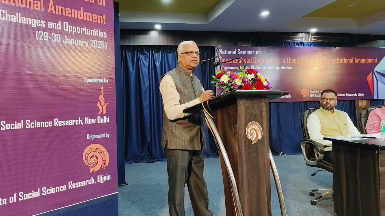 National Seminar on Decentralised Governance (Shri Sunil Kumar 2)